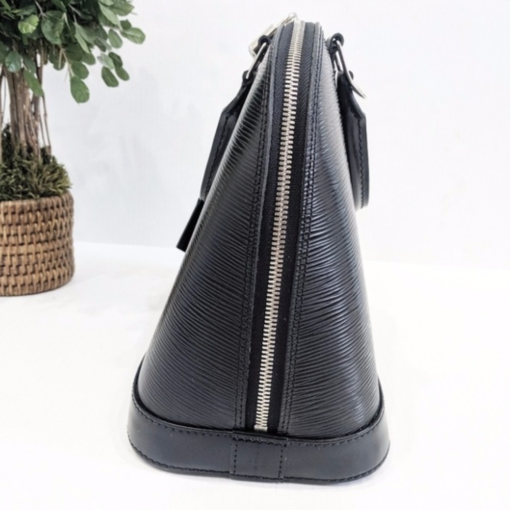 Louis Vuitton Black Epi Leather Alma Satchel - Picture 4 of 8